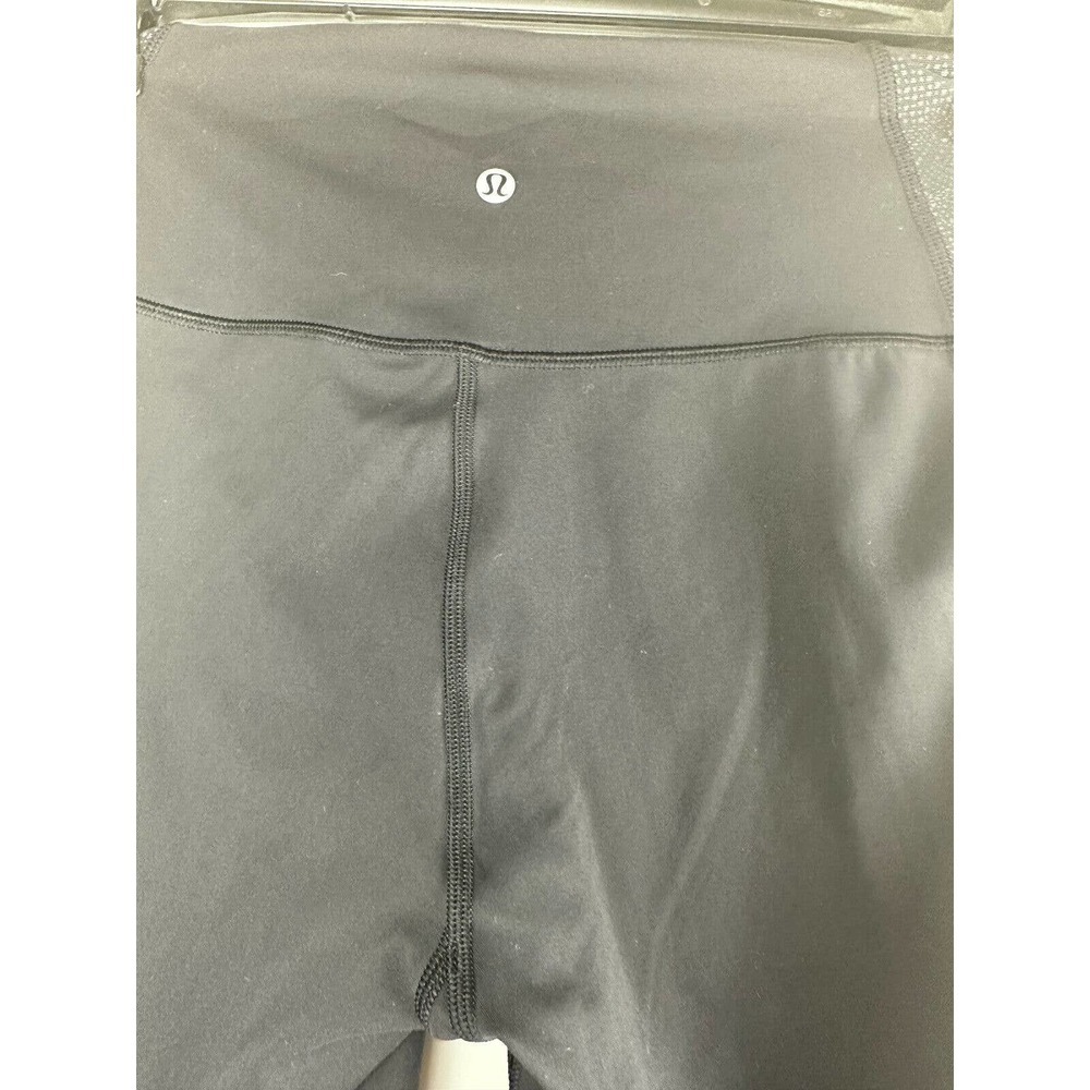 Lululemon Power Lines Crop Pant 21" Black Stretch Wicking Women's Size 8 - Picture 5 of 13